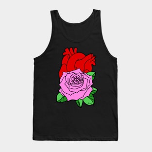 Rose Heart 2 Tank Top